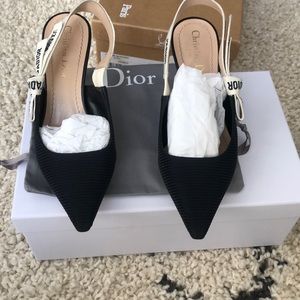 Black DIOR kitten heel